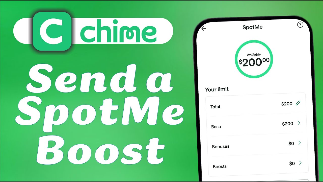 How to Send a SpotMe Boost in the Chime App - YouTube
