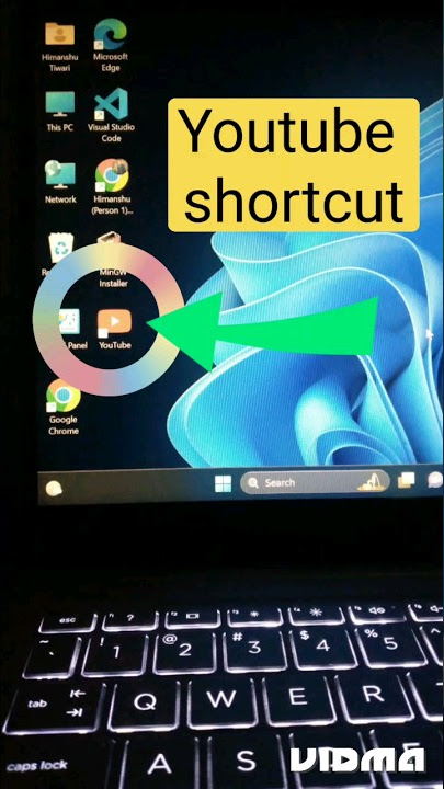 how to add youtube on  desktop 🖥 😱😱🎯🎯 easily #tech #shortsfeed #shortcut #ytshort #viral