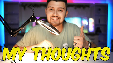 Review of this Magnifying Glass Desk Lamp - 3-Section Swivel Arm, Desk Clamp, Color Modes, & More!