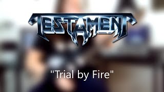 Testament - Trial By Fire Guitar Playthrough (Tabs On Screen) (Eb Tuning)