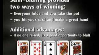 Texas Holdem - Semi bluffing