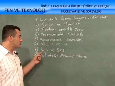 Canlılarda Üreme, Büyüme ve Gelişme - İlköğretim 6. Sınıf Fen ve Teknoloji