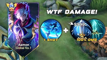 GLOBAL AAMON BEST 1 SHOT BUILD & EMBLEM 2025!! (100% broken)