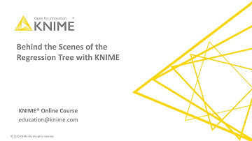 Behind the Scenes of the Regression Tree with KNIME