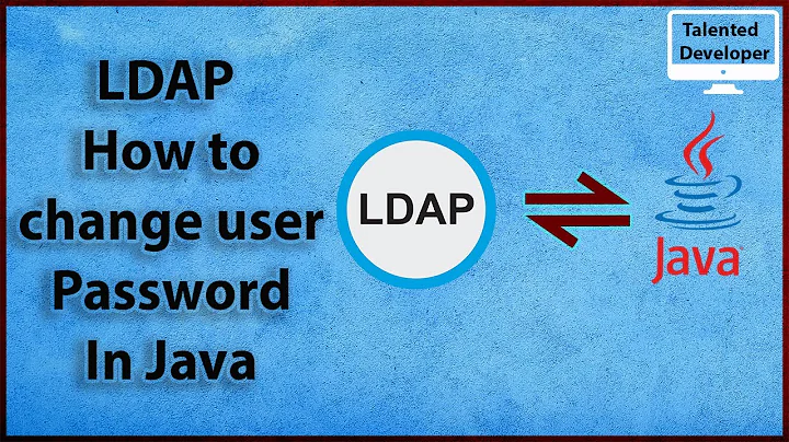 14. LDAP Java:  How to change user password In Java