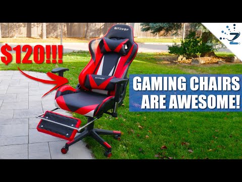 BlitzWolf® BW-GC3 Racing Style Gaming Chair PU Mesh Material Streamlined Desi 