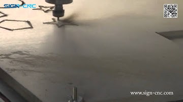 SIGN-2040 cnc router Cutting on MDF, 4 axis cnc router with rotary for woodworking machine