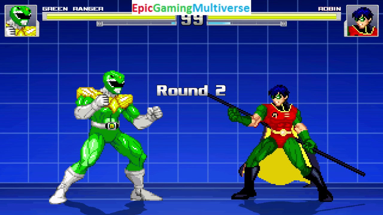 Power Ranger Robin Robin VS The Green Ranger From The Power Rangers Series In A MUGEN ...