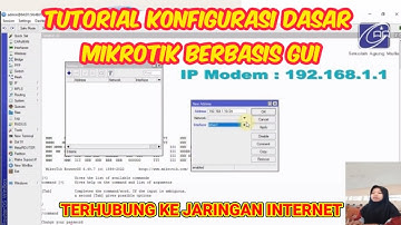 Konfigurasi Dasar Router Mikrotik Berbasis GUI "PART1"