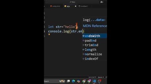 endsWith() in JavaScript | Check if String Ends with a Specific Character | JavaScript String Method
