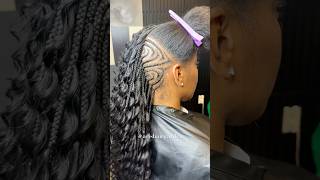 Watch me do TheeVIRAL BOHO Braided Mohawk 😍❤️🤯 #braids #hairtransformation #hairstyle #voiceover