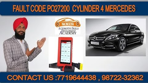 PO27200 TROUBLE CODE CYLINDER 4 MERCEDES | ECM REPAIR EXPERT | JOIN US : 8872646155