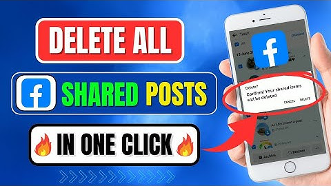 How To Delete All Facebook Shared Post 2024