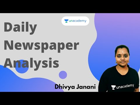 Daily Newspaper Analysis | Dhivya Janani  | Ungal Unacademy TNPSC