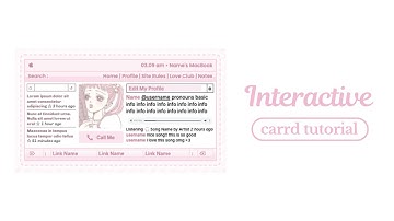 interactive & aesthetic carrd tutorial - cr liigogh