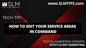 Tech Tip:  How to Edit your Service Areas in Command