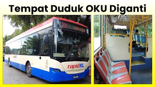 Replaced Orange OKU Seats rapidKL King Long XMQ6121G (WVA4166) Exterior & Interior