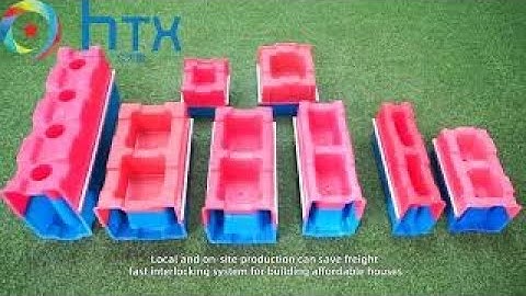 Concrete hollow interlocking block mold