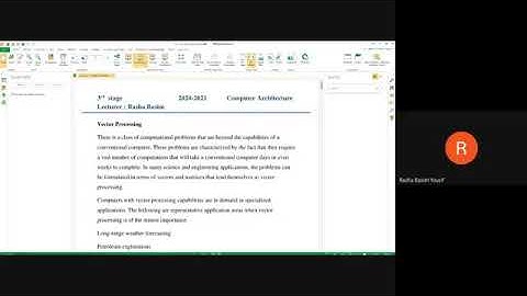 مادة معمارية الحاسوب Lecture 5 + 6