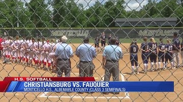 VHSL Class 3 Softball Semifinal - Christiansburg wins over Fauquier