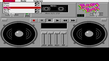 AMIGA BOOMBOX v1 0 BOOM BOX AMIGA OCS ONE OF MY FIRST AMIGA MUSIC UTILITIES UTILITY TOOL adf zip