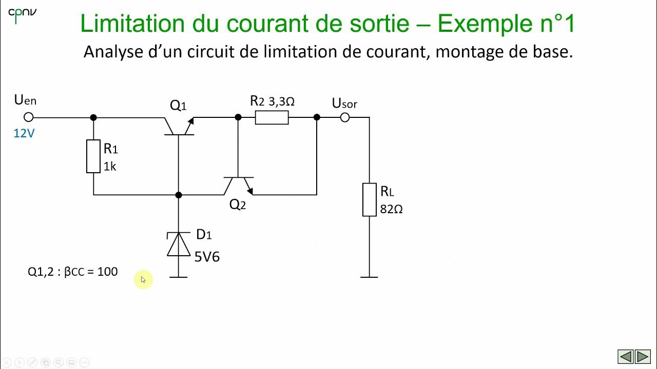 ELAN Régulateur de tension (partie 4 Limitation du courant de sortie) YouTube