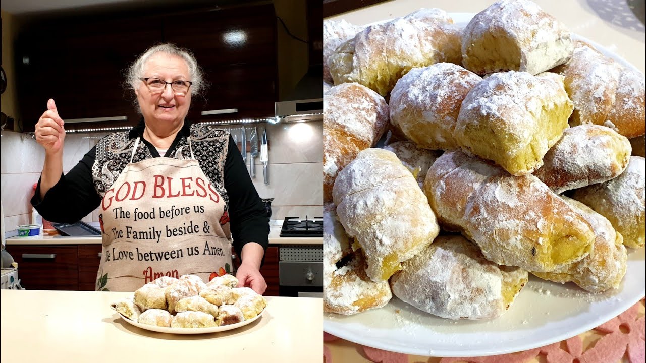 Cornulețe pufoase de postul ortodox fara ou sau grăsime animala de la Bunica ❤🇷🇴