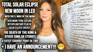 Information **THIS IS WHEN THE TABLES TURN: NEW MOON LEO + SOLAR ECLIPSE** DEATH OF EMPIRE + MY ANNOUNCEMENT‼️🌟🙏 Update