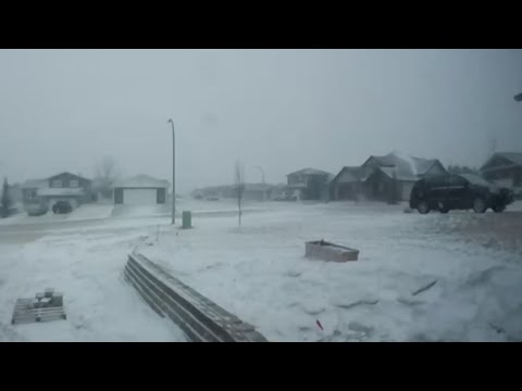 Timelapse video of spring storm in Neepawa, Manitoba