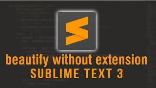 How to beautify code in sublime text 3?