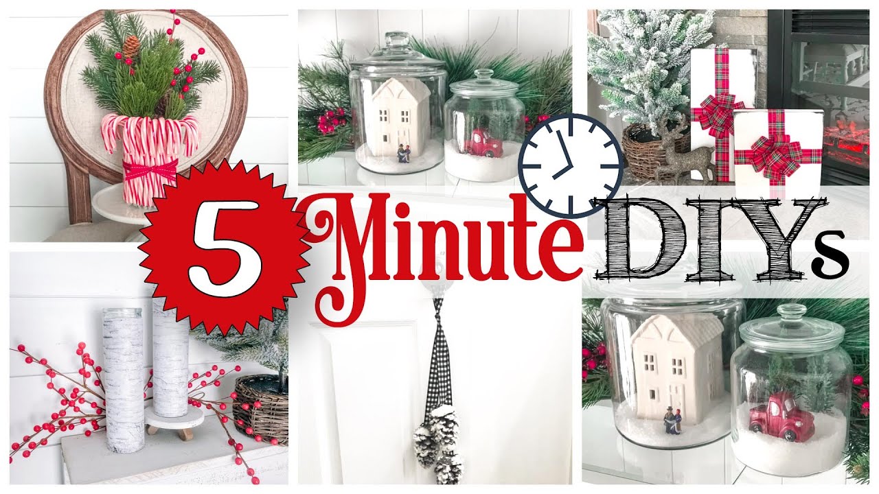 5-Minute CHRISTMAS Home Decor ???? DOLLAR TREE DIY | 5-Minute Crafts ...