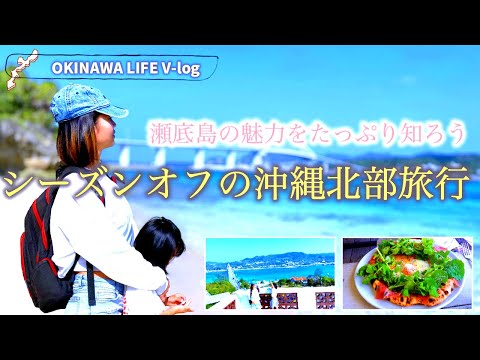 🌴🌊 シーズンオフの沖縄北部旅行：瀬底島の魅力たっぷり知ろう 🌊🌴しおりん家のおいしい休日！沖縄やんばるで暮らすしおりファミリー南国日常Vlog　okinawa