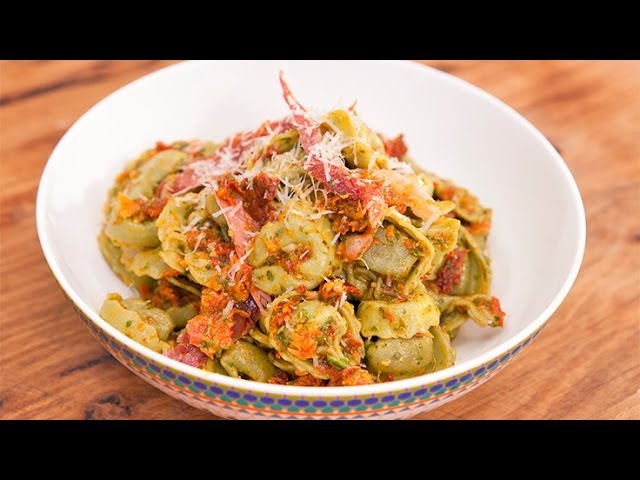 Cheese & Spinach Tortellini, Prosciutto and a Sundried Tomato & Rocket Sauce by Adam Swanson | SanRemoPasta