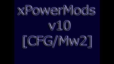 xPowerMods v10 CFG Menu