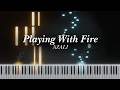 PLAYING WITH FIRE AZALI Piano Tutorial Visualizer