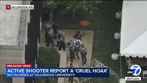 Villanova University active shooter report was 