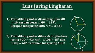 Cara menentukan luas juring lingkaran