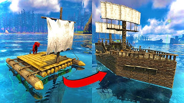Transforming a Raft into a Pirate Ship (No Mods)