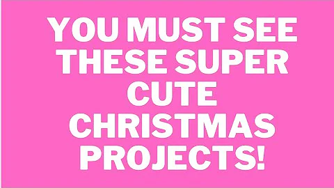 YOU MUST SEE THESE SUPER CUTE CHRISTMAS CRAFTS! #craftycraftsbydeanna