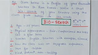 Bio Sketch For Class 6 - Fill Online, Printable, Fillable, Blank | pdfFiller