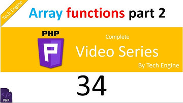 coding in php (Hindi) -34  More Array functions in php