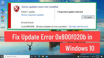 Fix Update Error 0x800f020b in Windows 10 (Solved)