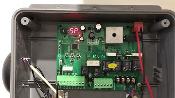 E8 EGA Control board - Teaching the Travel function (final step)