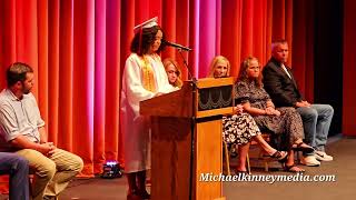 Alyssa Clark gives Barnsdall High graduation speech