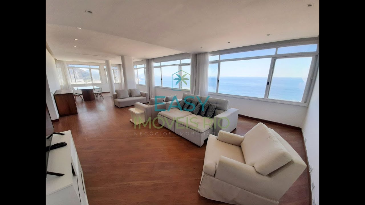 RARIDADE na AV. ATLÂNTICA! FRONTAL MAR! VISTA PANORÂMICA! 03 QUARTOS - PORTARIA 24h