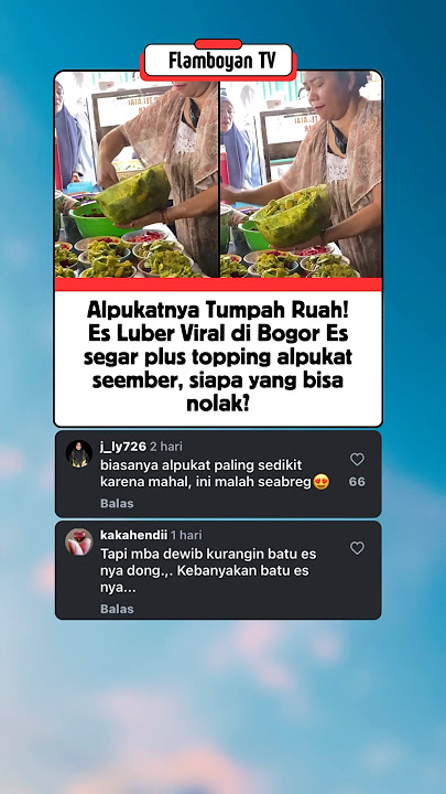 Begini Rasanya Minum Es dengan Gunungan Alpukat #shorts #beritaviral