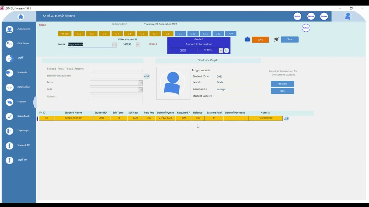 Dm Software| Part 8 Finance Form