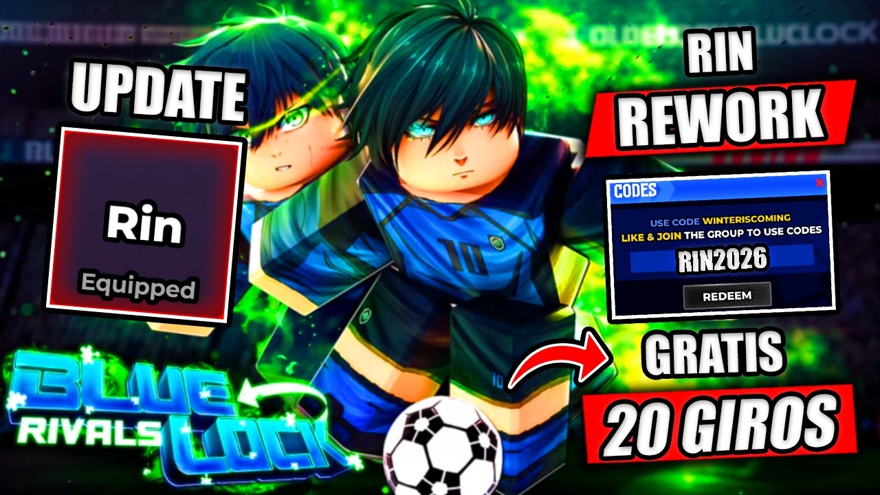 ¡NUEVO RIN REWORK + CÓDIGOS EN BLUE LOCK RIVALS! - YouTube