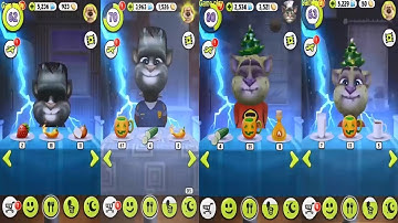 My Talking Tom level 62 VS level 63 VS level 70 VS level 80