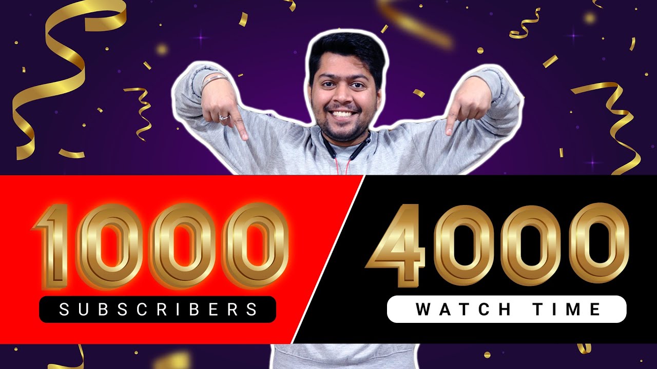 Download 1000 Subscribers & 4000 Hours Watch time 😍😍🔥🔥